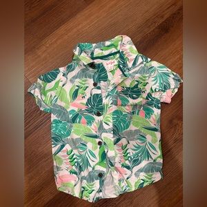 Cat & Jack Brand. New, wore once. Summer shirt Button down shirt vacation outfit